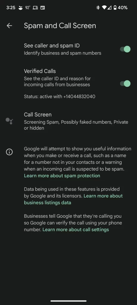 verified calls pixel